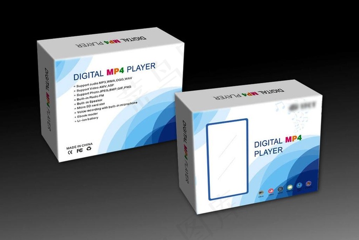 MP4 音乐 包装设计模版cdr矢量模版下载