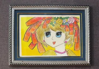 美术展览学生人像作品图片