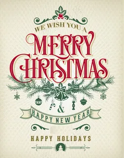 圣诞艺术字海报