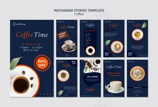 INS风格咖啡宣传