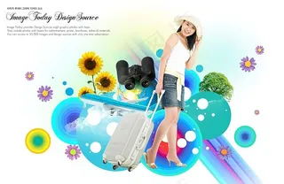 夏日潮流人物psd素材