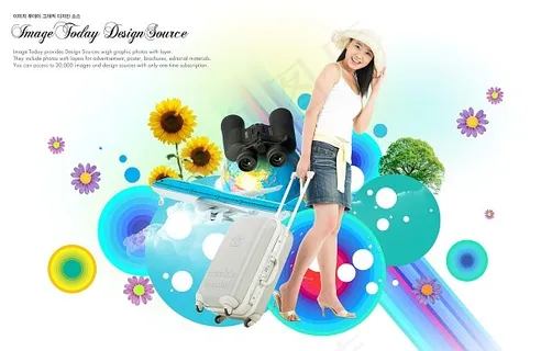 夏日潮流人物psd素材 夏日潮流人物psd素材