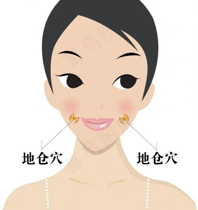 按摩穴位图片ai矢量模版下载