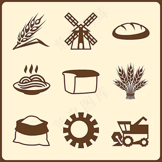 矢量风车与收割机