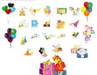 多个促销 欢庆矢量图图片