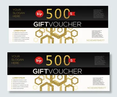 2017黑色高端礼品代金券设计