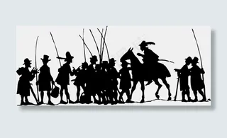 一组人去鱼夹艺术