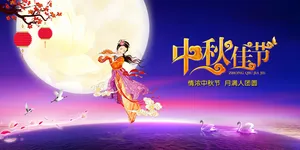 中国风中秋佳节海报展板