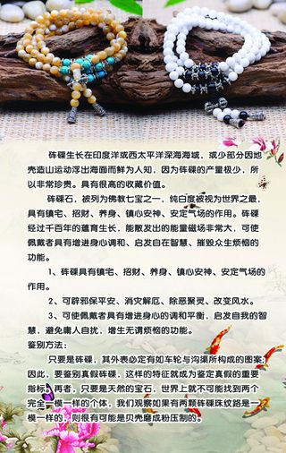 佛珠手串砗磲简介海报
