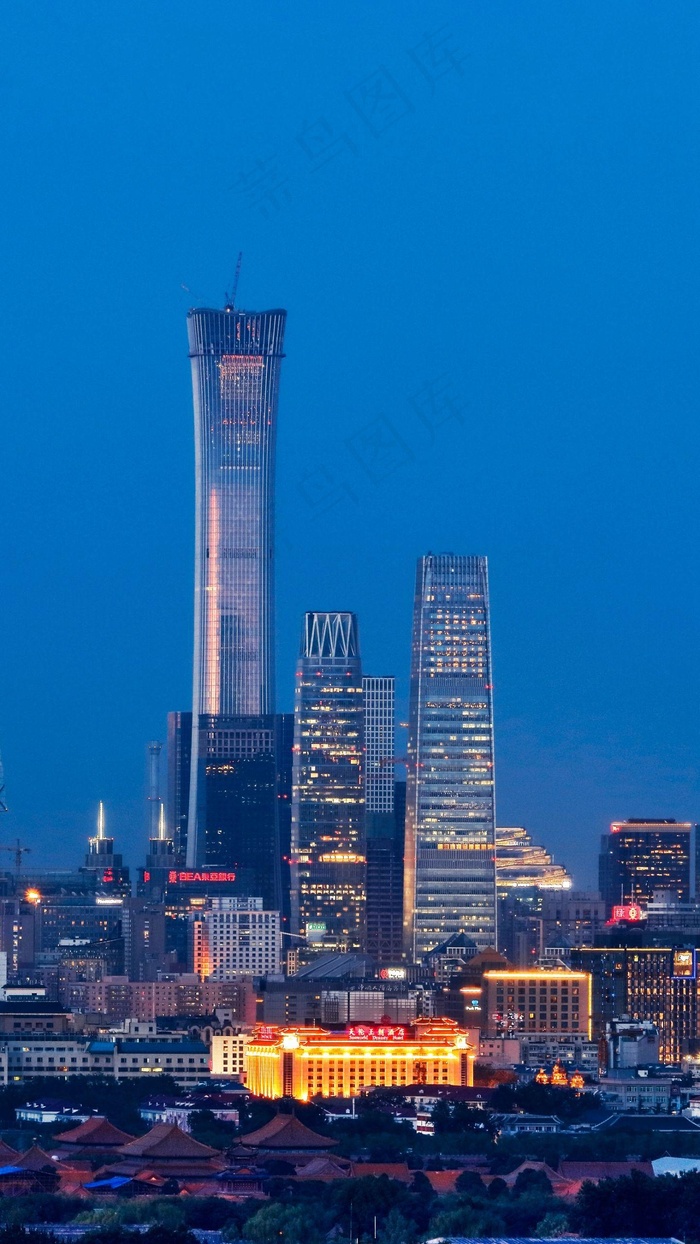 城市夜景高清摄影图片