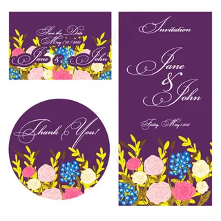 婚礼鲜花贺卡图片