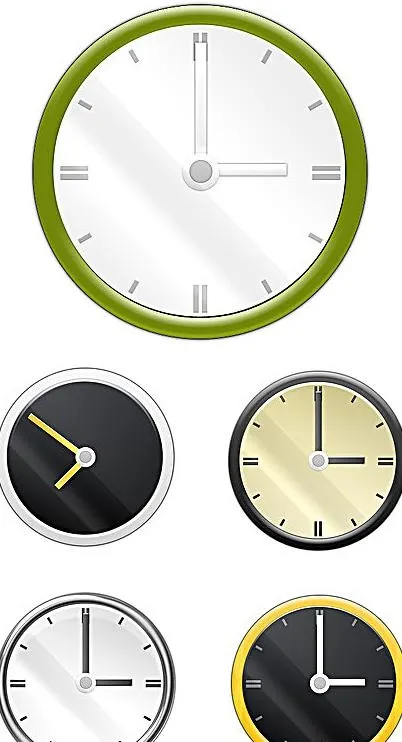 简约个性手表表面psd分层素材psd模版下载