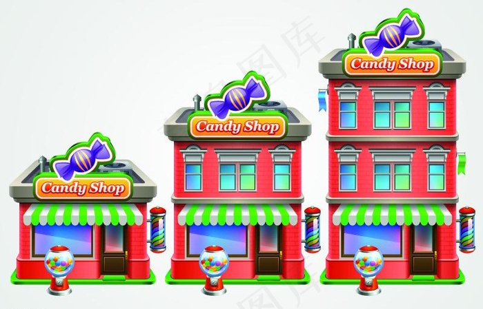 建筑模型图片eps,ai矢量模版下载
