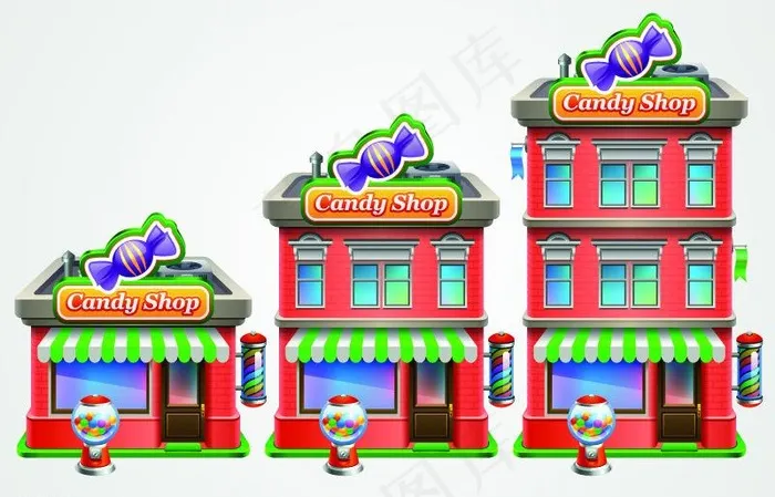 建筑模型图片eps,ai矢量模版下载
