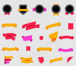 时尚简洁折纸丝带