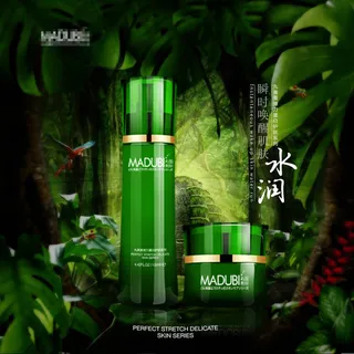 化妆品洗护唯美海报广告