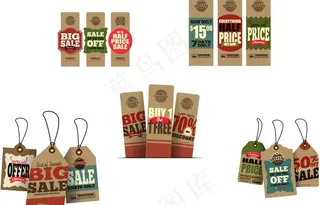 复古吊牌设计矢量素材图片