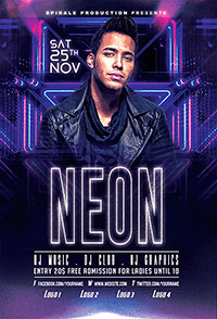 Neon Flyer Template