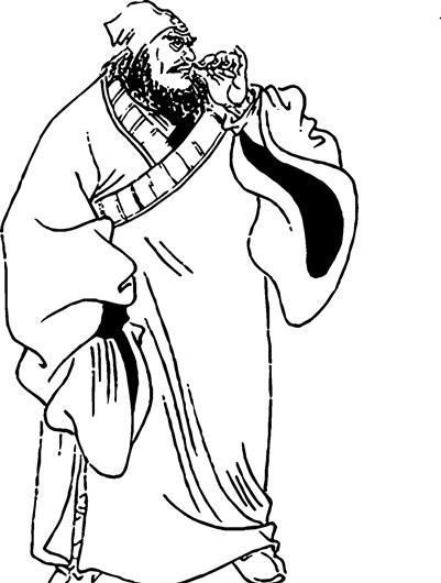 紫髯伯 皇甫端 水浒108将 矢量...