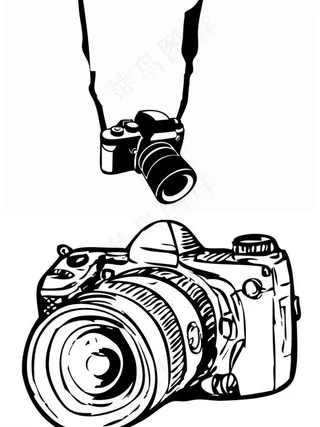矢量单反相机图片