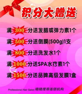 积分大赠送海报图片