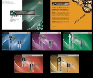 摩托减震产品画册图片