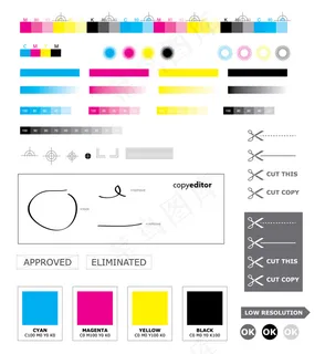 标准cmyk色值——矢量素材