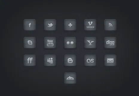 网站立体个性图标