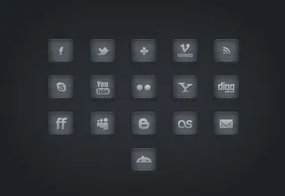 网站立体个性图标