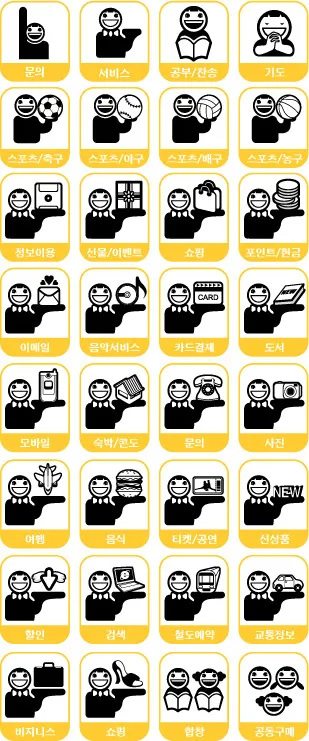 简约人物动作图标矢量素材