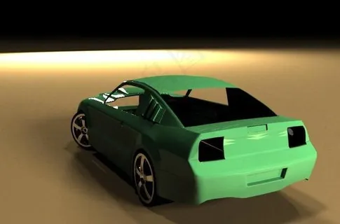 简单的Vray的野马