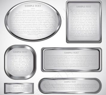 金属质感边框矢量素材