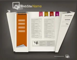 经典折纸造型网站版面