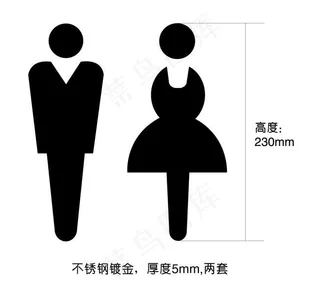 卫生间标识牌