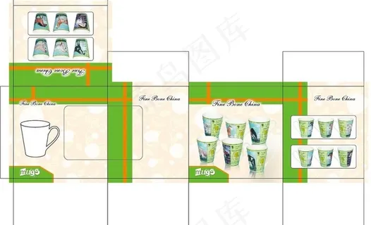 杯子包装图片