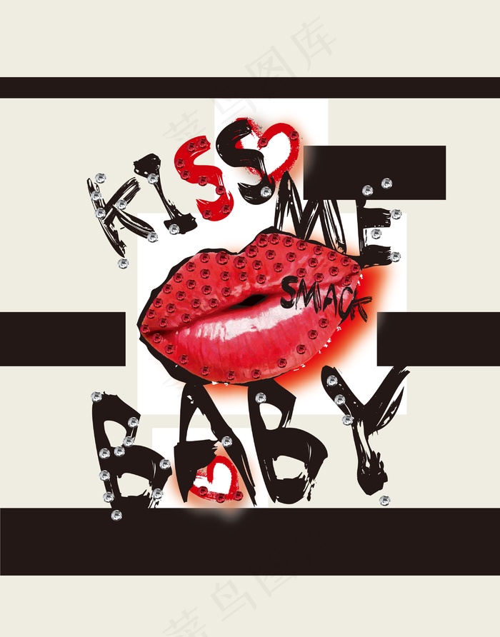 前卫街头元素科技感插画涂鸦图案