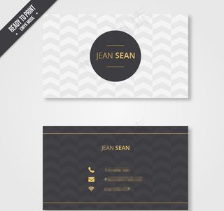 时尚简约的名片模板