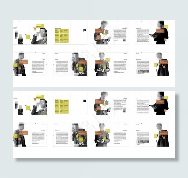 信用投资公司画册信用评估公司画册ai矢量模版下载