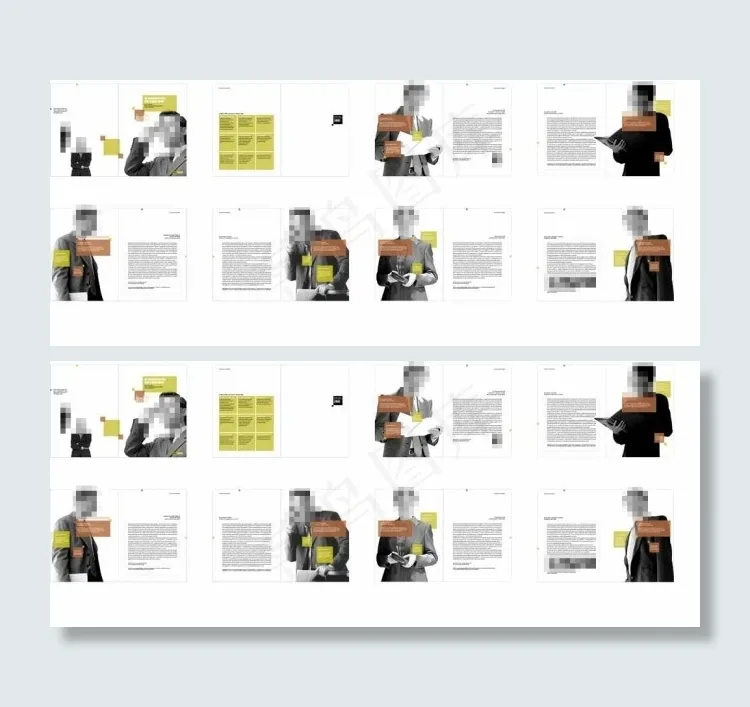 信用投资公司画册信用评估公司画册ai矢量模版下载