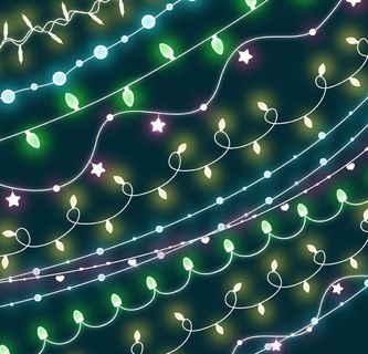 10款节日彩灯串矢量素材.