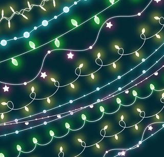 10款节日彩灯串矢量素材.