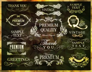 欧式古典花纹边框