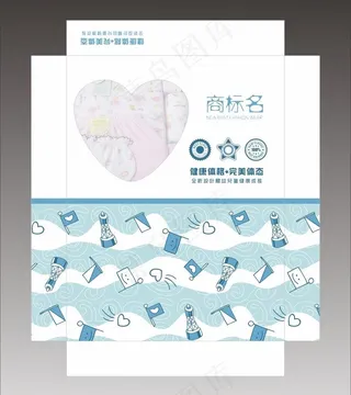 儿童保暖内衣盒子图片