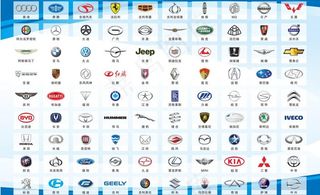 汽车品牌logo墙图片