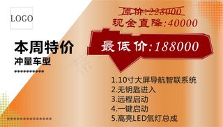 车顶牌降价牌促销牌