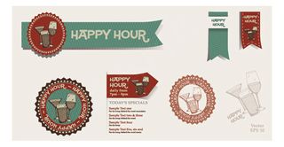 西餐厅banner设计矢量素材-2