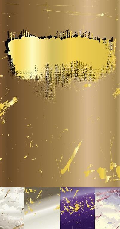 5款精美锈迹背景矢量素材