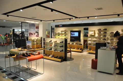 爱步 ecco 品牌鞋 店铺陈列图...