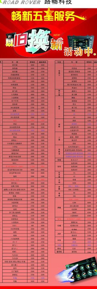 以旧换新X展架图片cdr矢量模版下载