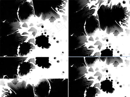 超高清水墨晕开视频素材